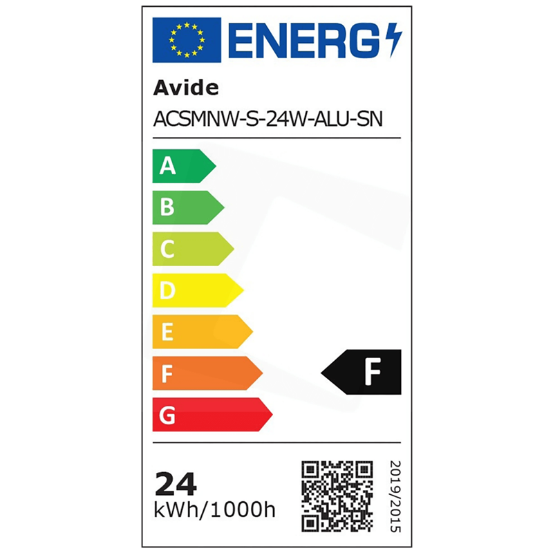ACSMNW-S-24W-ALU-SN PLAFONJERA LED AVIDE ACSMNW-S-24W-ALU-SN