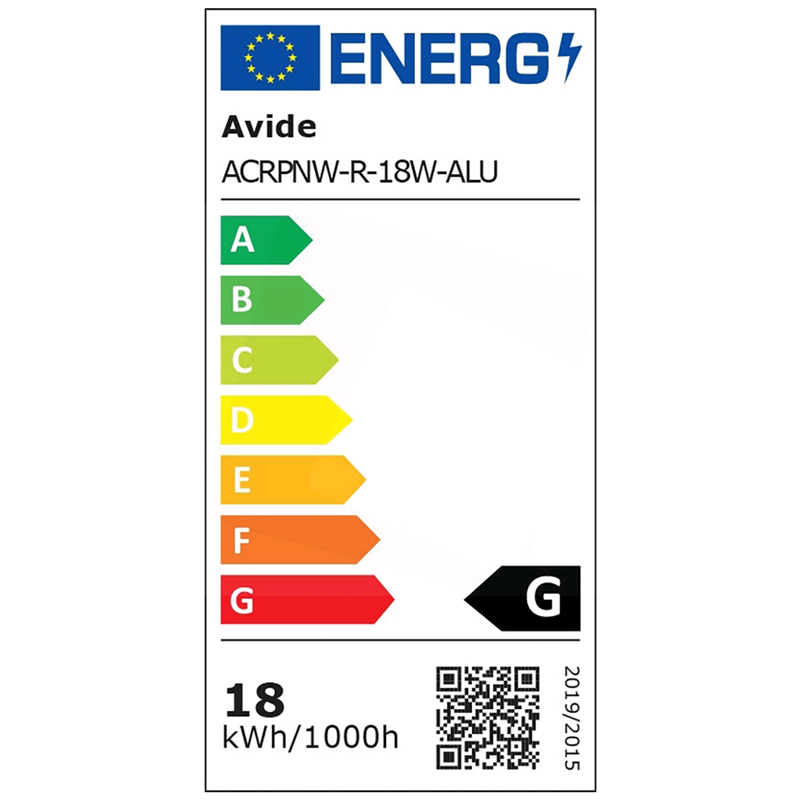 ACRPNW-R-18W-ALU PLAFONJERA LED AVIDE ACRPNW-R-18W-ALU UGRADNA