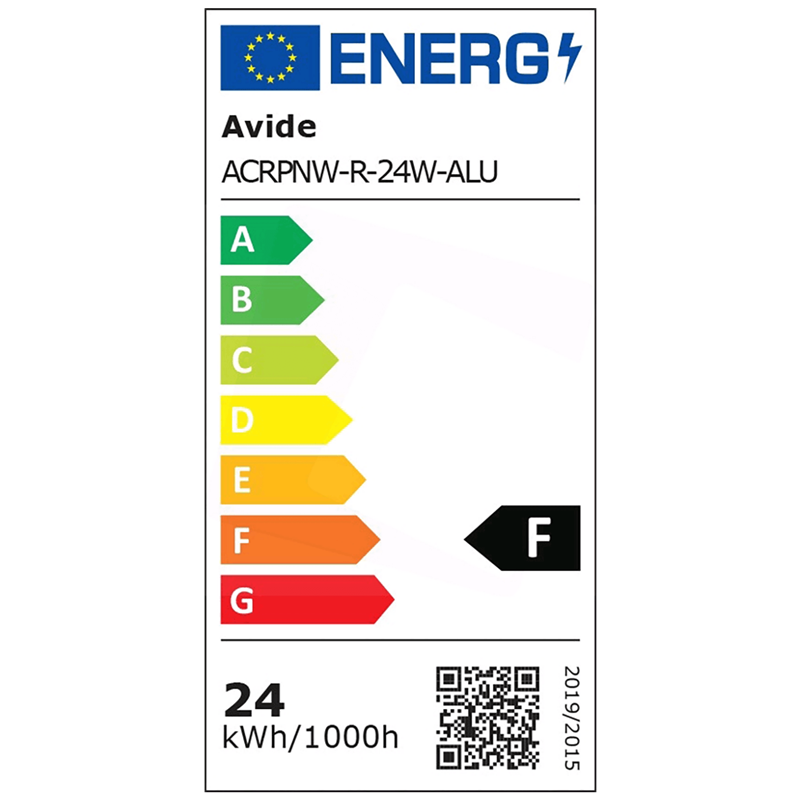 ACRPNW-R-24W-ALU PLAFONJERA LED AVIDE ACRPNW-R-24W-ALU UGRADNA