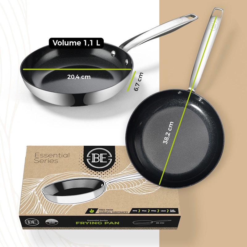 BLCFP01020SSB TAVA ESSENTIAL 20cm TSS BK BLCFP01020SSB