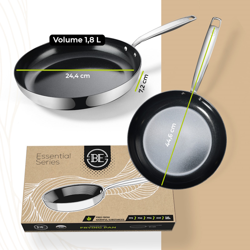 BLCFP01024SSB TAVA ESSENTIAL 24cm TSS BK BLCFP01024SSB