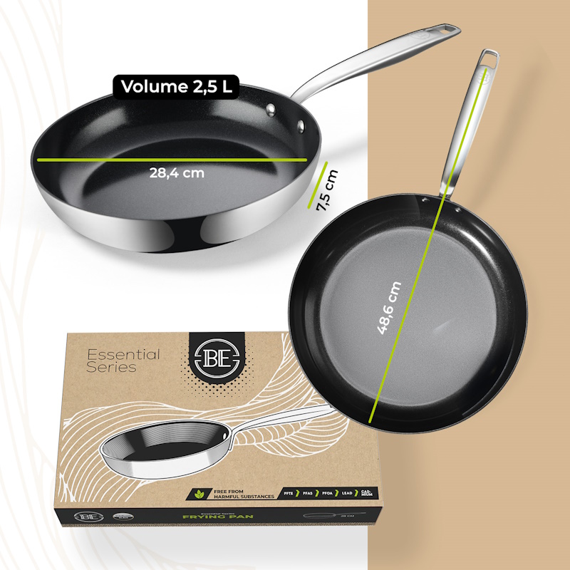 BLCFP01028SSB TAVA ESSENTIAL 28cm TSS BK BLCFP01028SSB