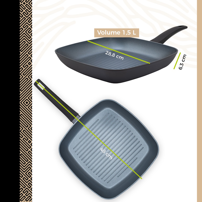 BLCGR02028BK TAVA GRILL DELIGHT 28cm BLACK BLCGR02028BK