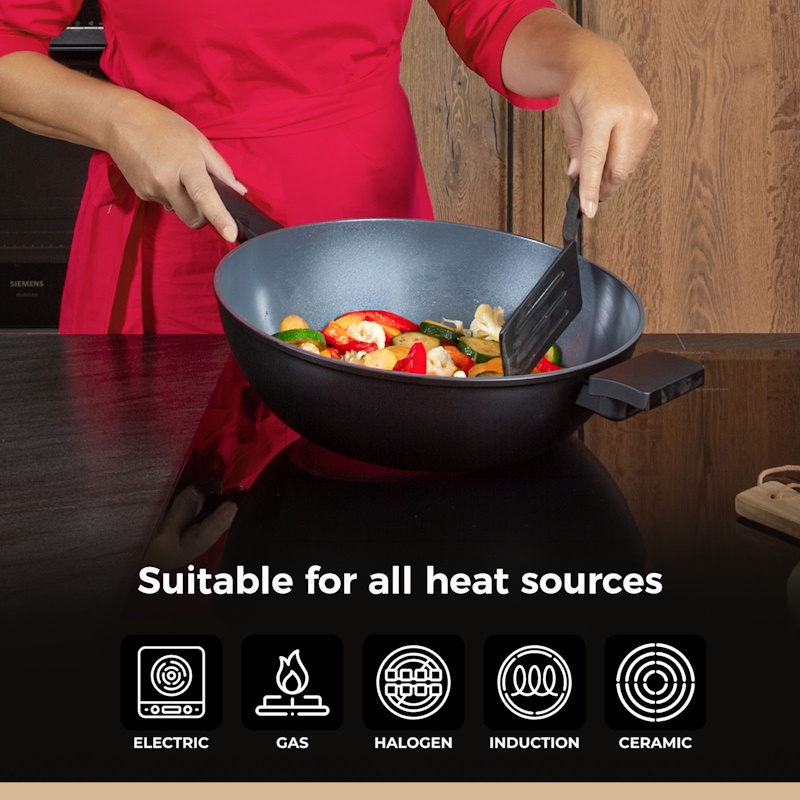 BLCWK02032BK WOK DELIGHT 32cm BLACK BLCWK02032BK