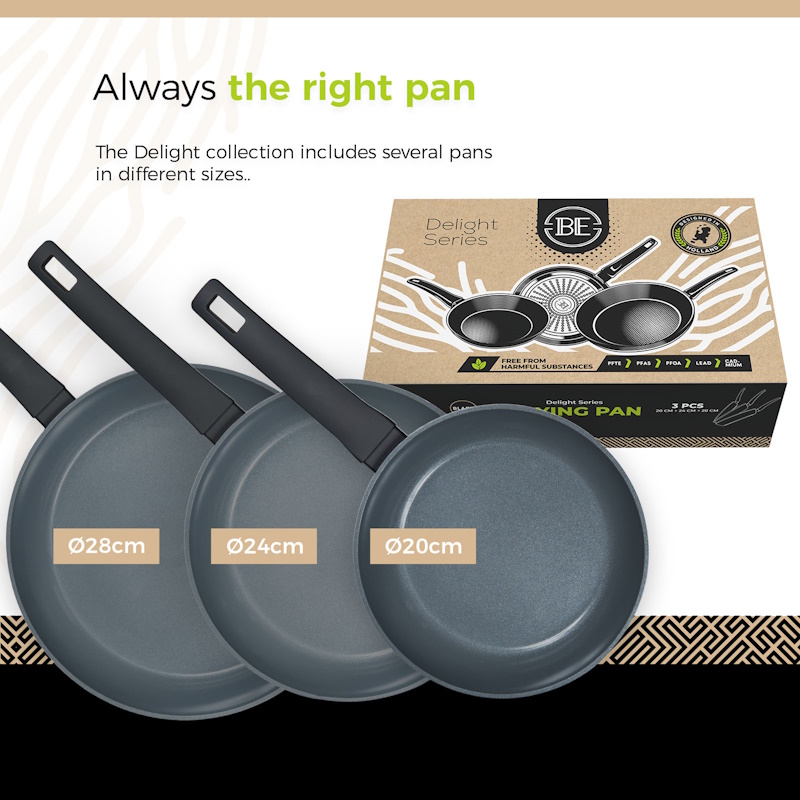BLCSET2002BK SET 3 TAVE DELIGHT BLACK BLCSET2002BK