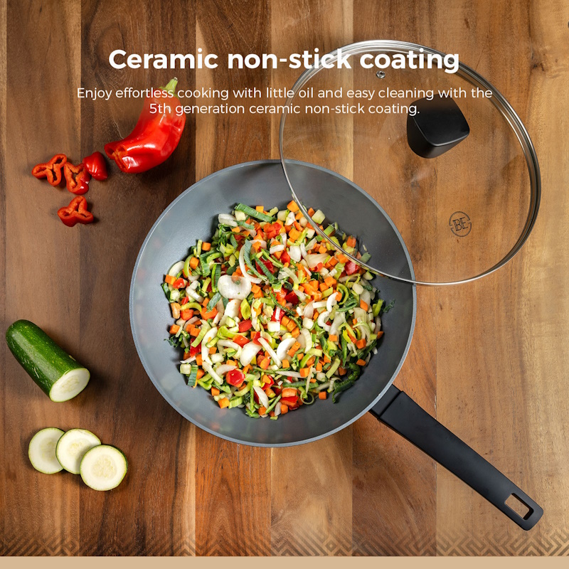BLCSET2003BK SET 3 TAVE + WOK 28cm DELIGHT BK BLCSET2003BK