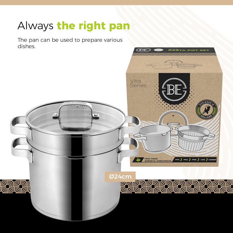 BLCPS03024SS PASTA SET VITA 24cm SS BLCPS03024SS