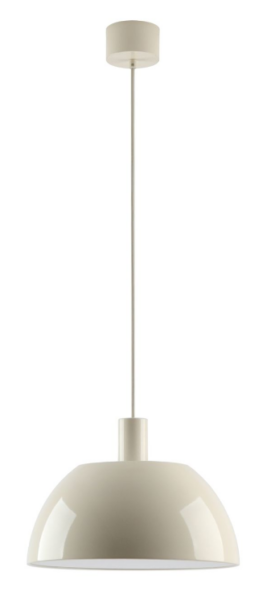 11139 SVJETILJKA VISEĆA ELVA D380 1xE27 GLOSSY BEIGE 11139