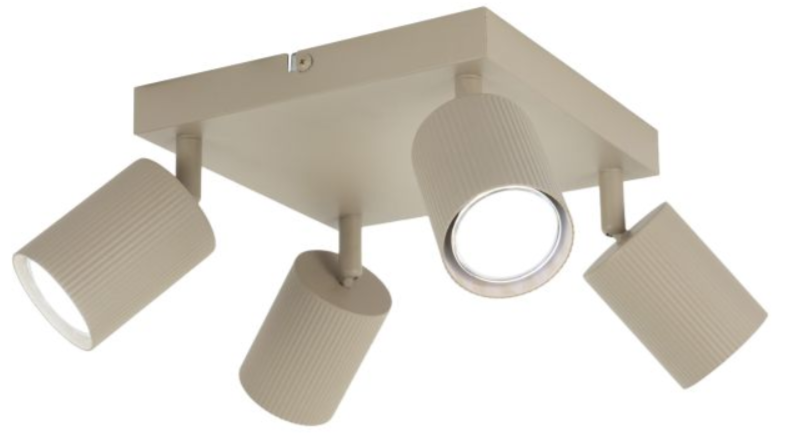 11153 SVJETILJKA SPOT PINEA SAND BEIGE 4x10W GU10 IP20 11153